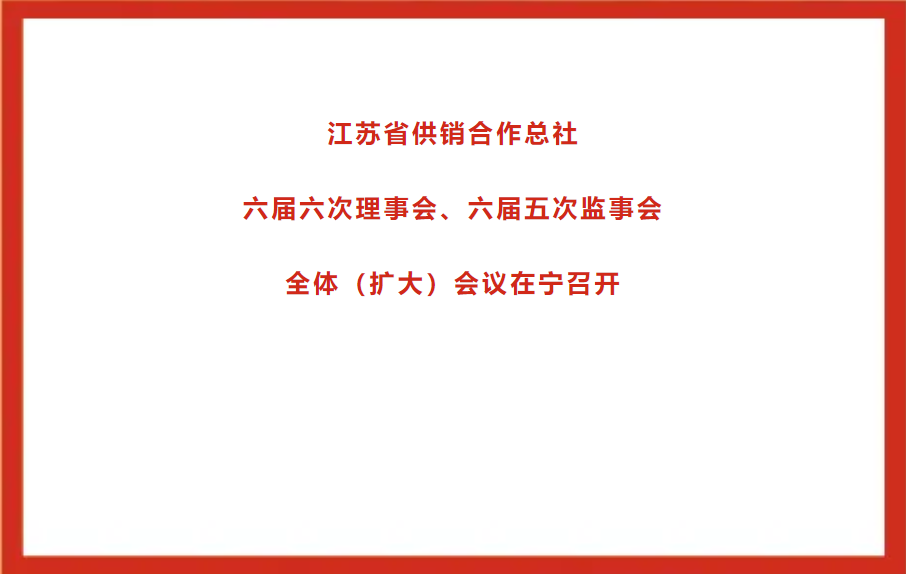 江苏省供销合作总社六届六次理事会、六届五次监事会全体（扩大）会议在宁召开.png